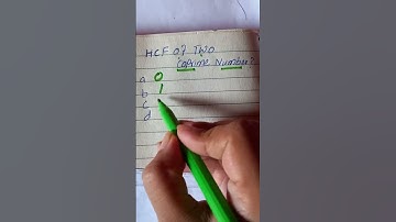 HCF of two co prime numbers is ???? #braintest #mathpuzzles