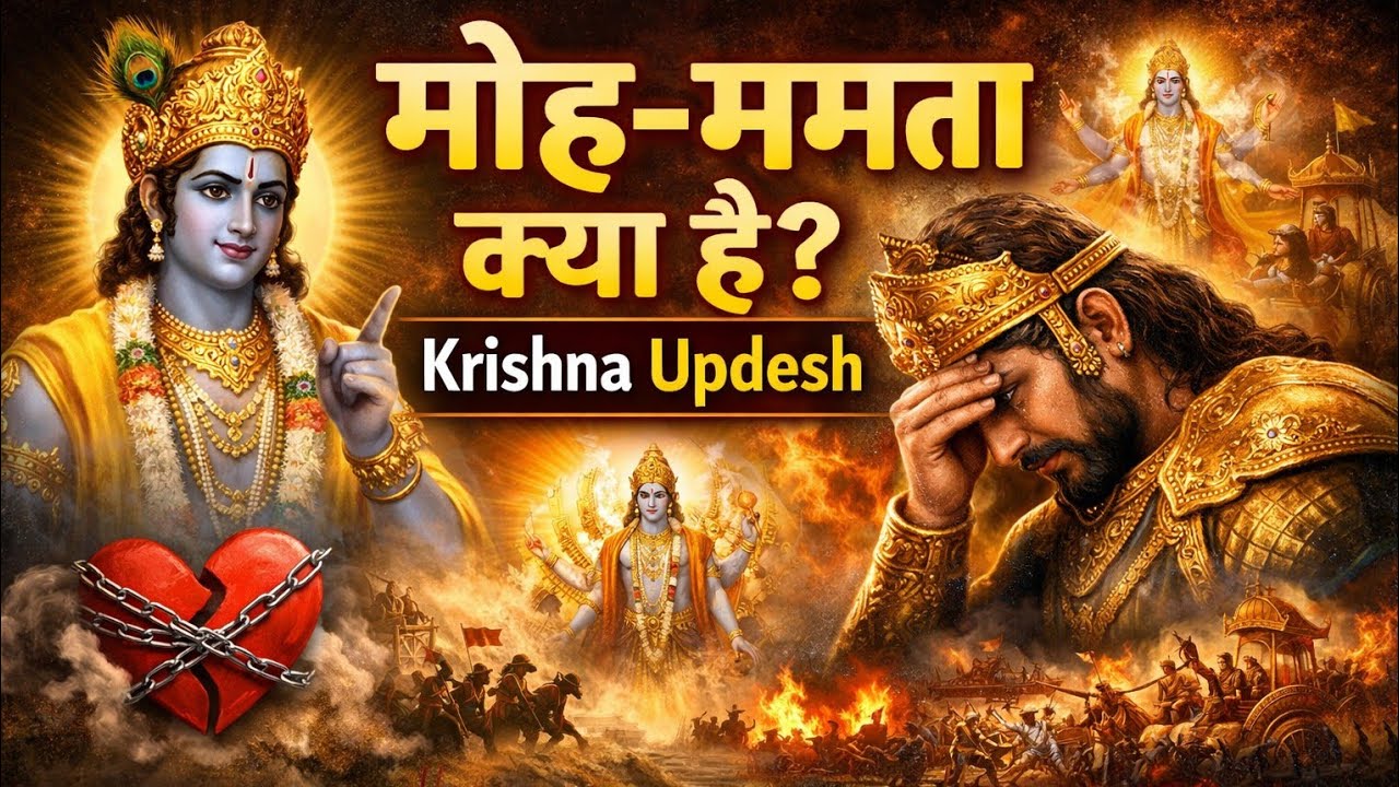 मोह क्या है? ममता क्या है? | श्री कृष्ण की सच्चाई सुनकर चौंक जाएंगे | Krishna Vani | Sk Mythos 