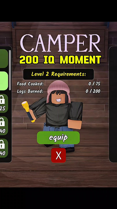 Camper Class be like on 99 nights in the forest