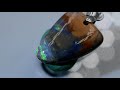 Boulder Opal Anhänger Kette 925 Silber