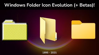 Windows Folder Icon Evolution (Windows 95 - Windows 11) + Betas!