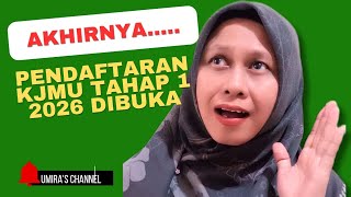 Akhirnya... pendaftaran KJMU Tahap 1 2026 dibuka.