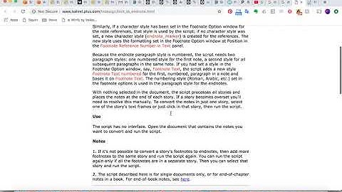 Adding an InDesign Script and applying to text