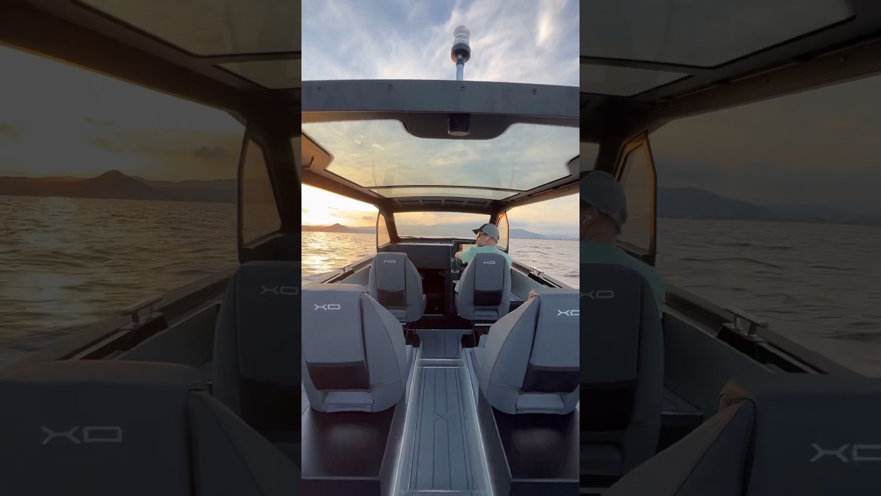 First XO Boats Defender A8 sea trial in Cannes this evening!  