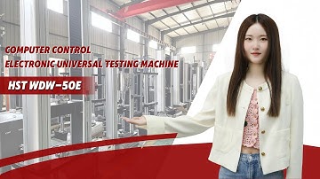 How does the  electronic universal testing machine operate to conduct the test on the sample?