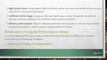 How to Fix Ignite Performance Issues and Prevent OOM Errors