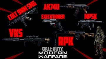 MODERN WARFARE : HOW TO MAKE 20 HIDDEN WEAPONS IN THE GUNSMITH (Every Known Secret Weapon)