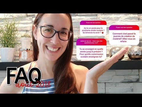 FAQ | Août 2018