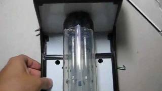 My low pressure sodium converted Lights of America wall pack