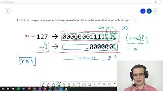 Operaciones a nivel de bits en C: Ejemplo: Visualización de la representación binaria