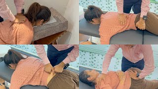 Student from Jammu & Kashmir having spine issue getting chiropractic alignment | Dr. Harish Grover