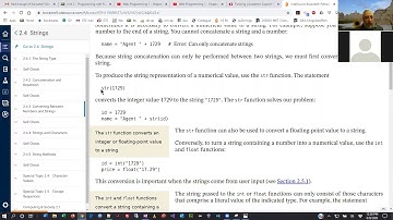 Programming in Python - Chapter 2 Lecture Part 2 - Strings - Summer 2020