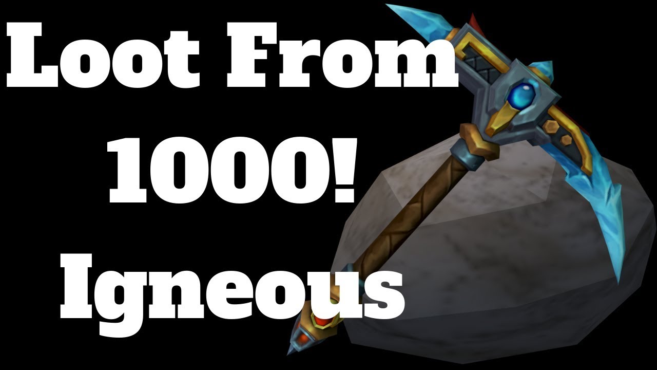 Geode Runescape Loot from 1000 Igneous Geodes Runescape | RS3 2019 - YouTube