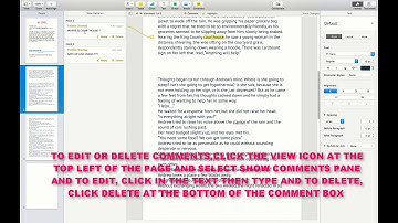 HOW TO ADD, EDIT OR DELETE AND MANAGE COMMENTS IN A PAGES DOCUMENT MAC