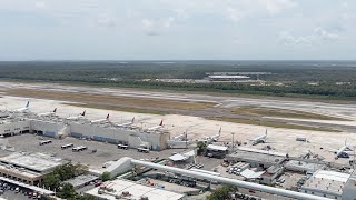 En vivo desde Torre de Control del Aeropuerto de Cancún, Vista terminal 2 y 3