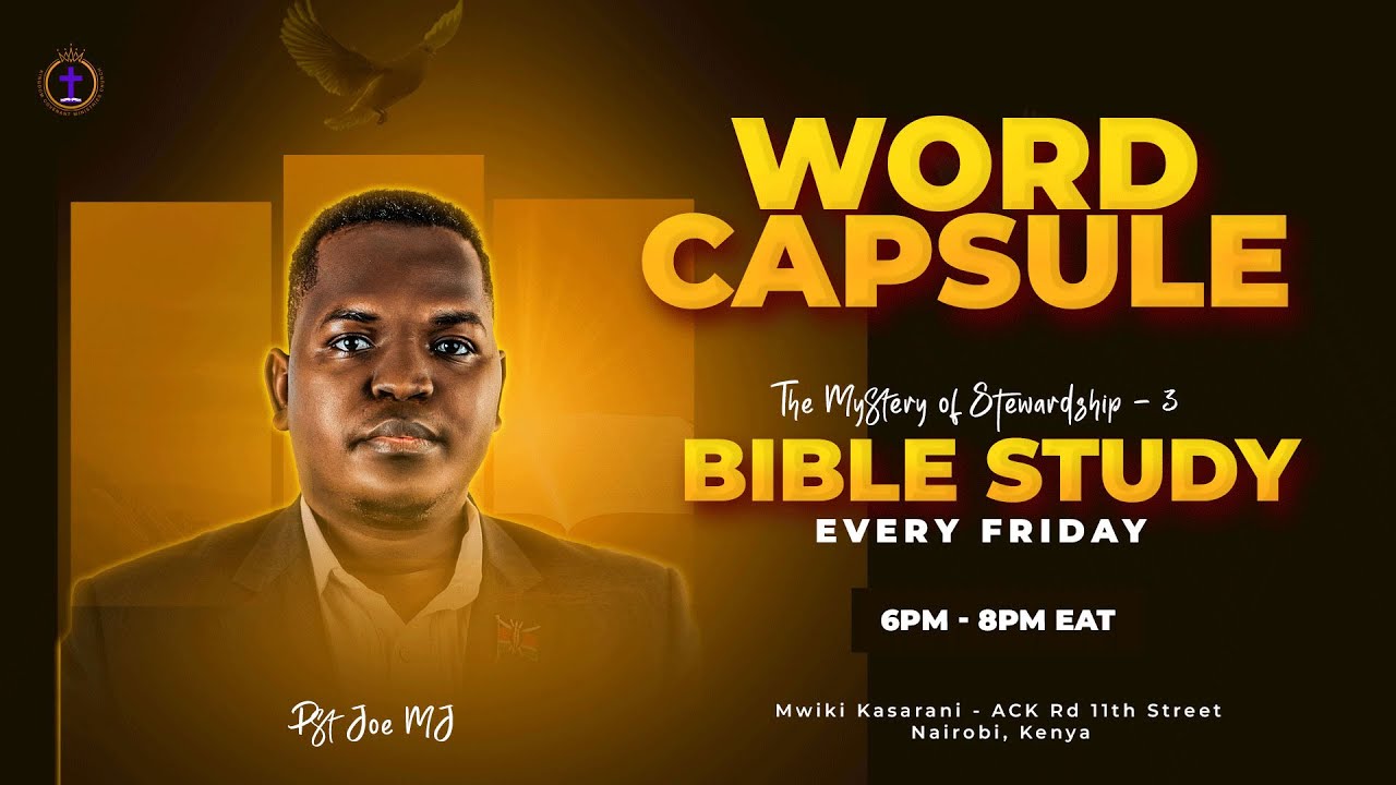 Friday Bible Study | The Mystery of Stewardship - Part 2 | Pst Joe - MJ