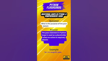 Mastering Loops in Python: A Comprehensive Guide #LoopsInPython #ForLoops #WhileLoops #PythonBasics