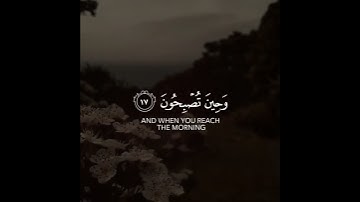 فسبحان الله حين تمسون وحين تصبحون | سورة الروم | القارئ محمد صديق المنشاوي