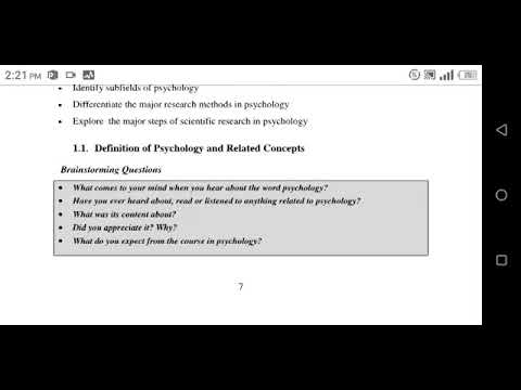 psychology chapter 1 for freshman student - YouTube