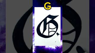 Old English Text  Letter G  viral calligraphy youtubeshorts