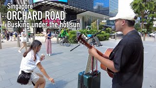 Singapore - Orchard Road - Busking under the hot sun