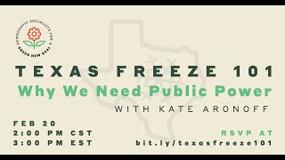 Texas Freeze 101: Why We Need Public Power