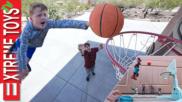 Crazy Basketball Game Trick Shots with Space Jam A...