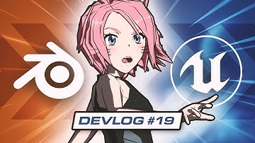 Porting My Anime Character From BLENDER to UNREAL ENGINE 4 | Project Feline Indie Game Devlog #19