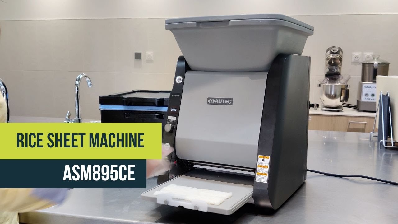 Autec Rice Sheeter Machine Rice Sheet Maker - ASM895CE - YouTube