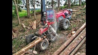 🌲OnBoard im Sturmholz • Komatsu 951 & Ritter Winch • Komatsu Forest • Harvester in Action • Fast🌲