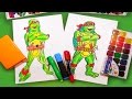 Как рисовать Черепашку Ниндзя Рафаэля | How to draw ninja turtles Raphael | Урок рисования для детей