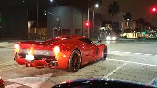 Lewis Hamilton Driving Justin Bieber in Laferrari in Beverly Hills. Lol?
