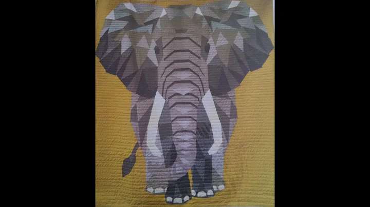 Elephant Abstractions wall hanging part 1