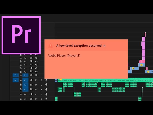 Premiere Pro - Low Level Exception Error SOLVED! - YouTube