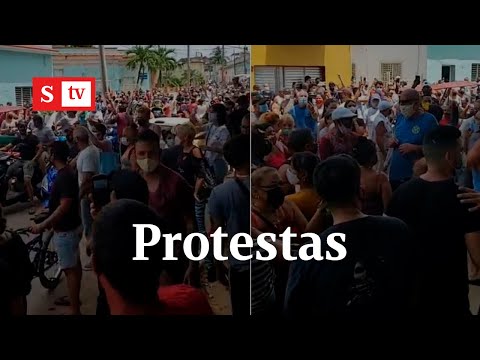 Cubanos salen a las calles a protestar! Estas son las razones | (SemanaNoticias)