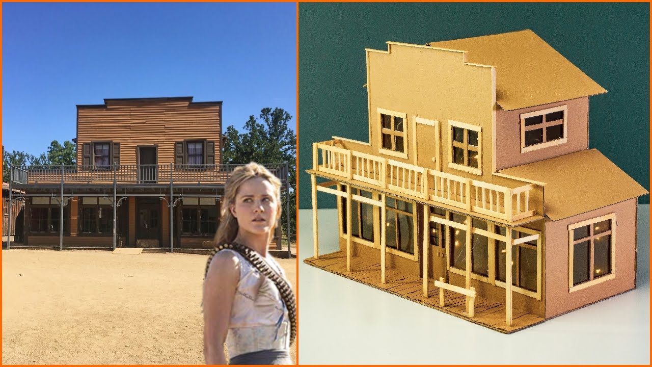 I Made Westworld Store Replica DIY House From Cardboard YouTube