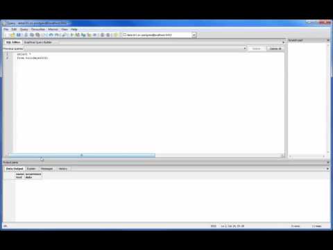 PostgrSQL Creating a Table