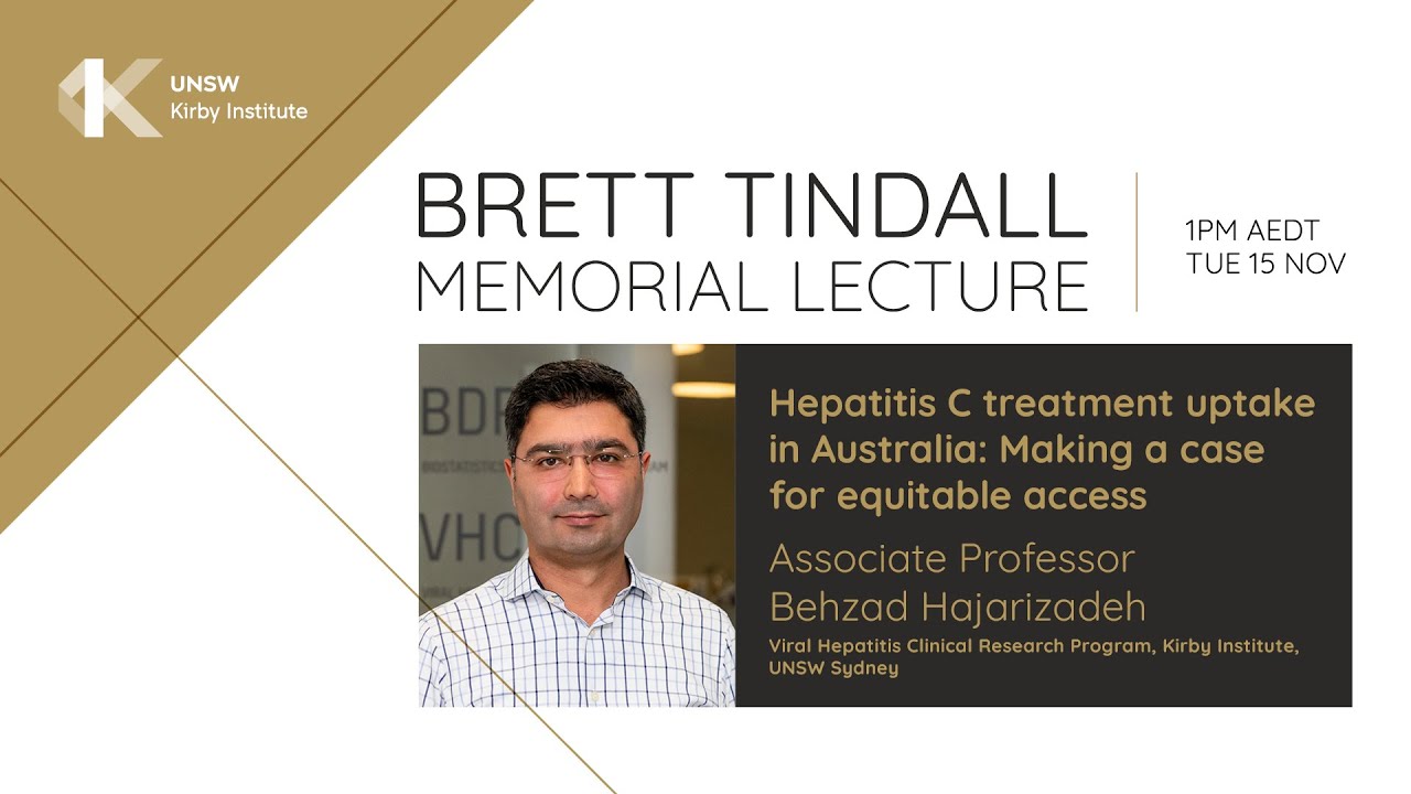 Brett Tindall Memorial Lecture 2022: Associate Professor Behzad Hajarizadeh