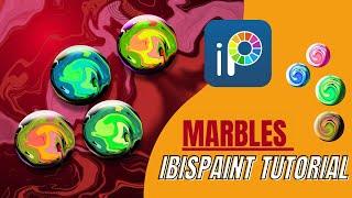 How to create colorful realistic marbles in Ibispaint.. step by step tutorial [Android] screenshot 5