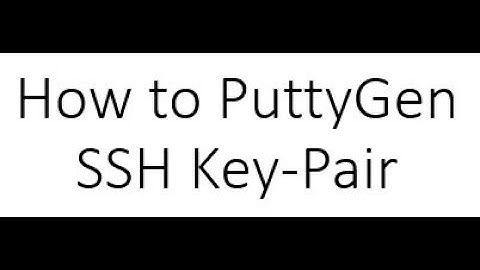 Setup SSH Key Pair authentication with PuttyGen