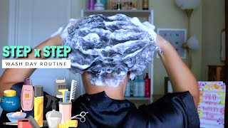 Start To Finish Wash Day Natural Hair| Low Profile Washngo Deep Side Part