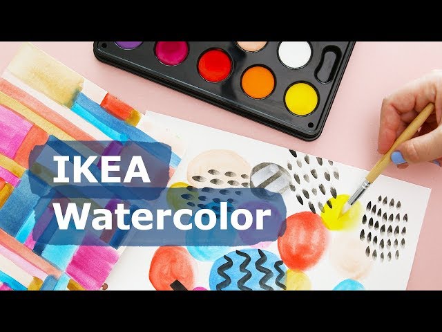 Testing IKEA MÅLA Watercolor Box & Paintbrush Set | Sea Lemon