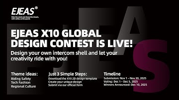 EJEAS X10 Global Design Contest Is Officially Live – Let Your Design Ride With You!