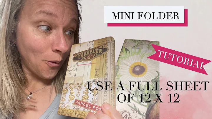 Mini Folder Using A Full 12 x 12 - Tutorial - Plus A Sneak Peek At New Digitals