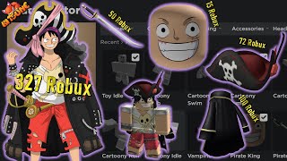 I tried to make One Piece characters' face in a Roblox style, It