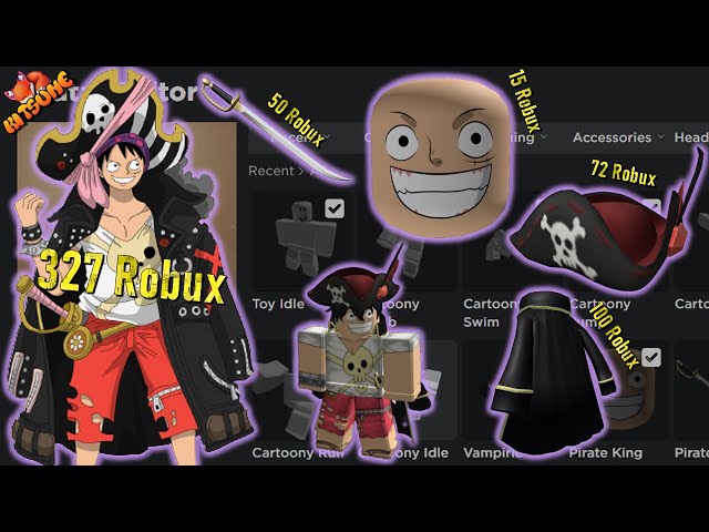 HOW TO MAKE FREE LUFFY IN ROBLOX! (one piece) 