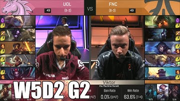 Unicorns of Love vs Fnatic | Week 5 Day 2 S6 EU LCS Spring 2016 | UOL vs FNC G2 W5D2