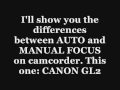 Camcorder Auto - Manual FOCUS CANON GL2