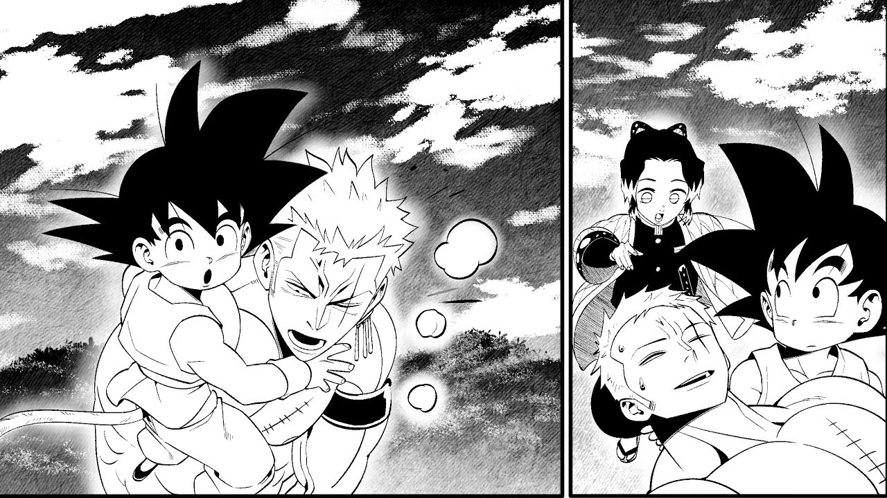 Goku And Zoro SOLVE The Infinity Castle In X Minutes (Original Fan Manga)