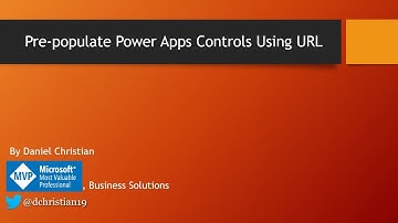 Pre-populate Power Apps controls using URL